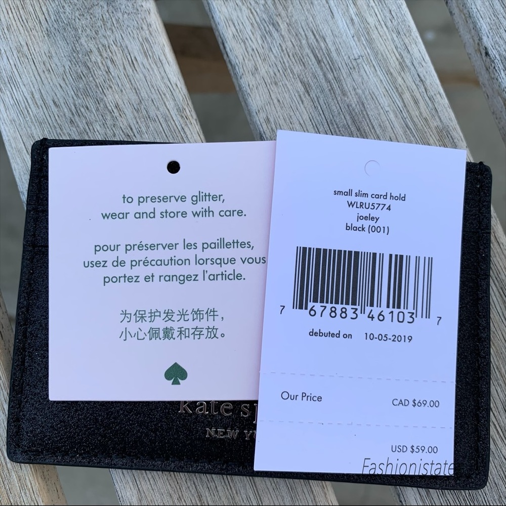 Kate spade Small Joeley Satchel Black Card Holder - Picture 8 of 8